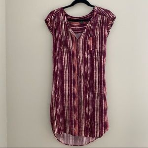 vibrant Eddie Bauer red dress 6p